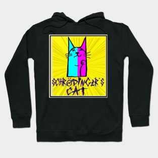 student Tattoo Sticker schrodingers Cat Hoodie